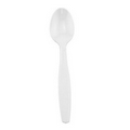 White Plastic Teaspoon 5.75" Long - Plastic Utensils - The 500 Line
